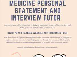 Personal statement and medical interview tutor.