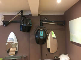 Wall mounted telescopic wella hair dryer
