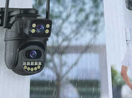 Wifi security camera dual lens