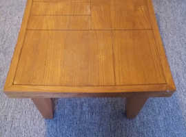 Thick wooden table