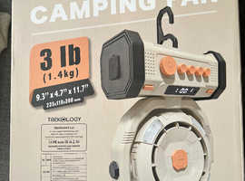 Camping fan and light