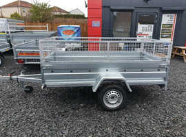 BRAND NEW 7,7ft x 4,2ft SINGLE AXLE WITH 40CM AND TIPPING FEATURE TRAILER 750KG