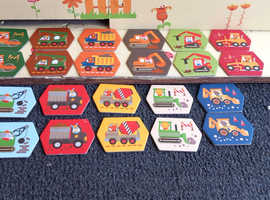 Vehicle memory game 22 puzzle pieces