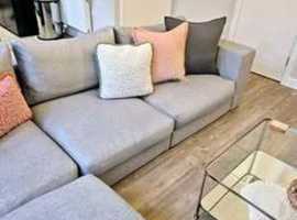 NEXT!! Grey 4x settee Corner Sofa For Sale