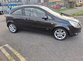 Vauxhall Corsa, 2008 (58) black hatchback, Manual Petrol, 96,000 miles