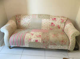 Floral 3 seater sofa