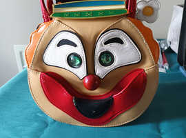 Quirky 2 faced clown handbag