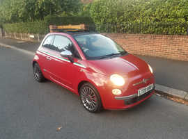 Fiat 500, 2009 (09) Red Hatchback, Automatic Petrol, 90,743 miles