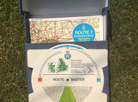 RAC Route Master route planner in original box and condition from 1970s approx