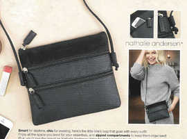 NEW Black Nathalie Andersen Shoulder / crossbody style Handbag