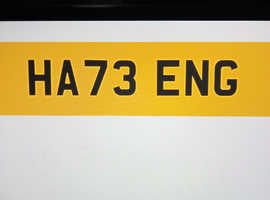 My registration HA73 ENG