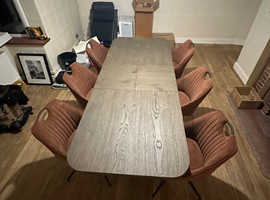 Dining table and chairs