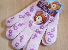 Disney Sofia The First Magic Gloves for Kids (3-7yrs) - Brand New!