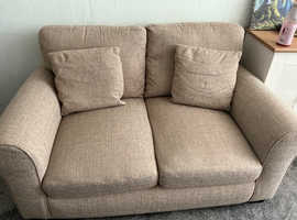 Lisbon Fabric 2 Seater Sofa - Stone £150 cash today