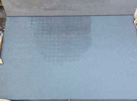 Charcoal porcelain tiles (walls and floors)