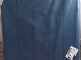 Single Blue velvet paneled headboard