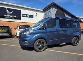 Ford Custom Trento 3 By Wellhouse 130ps Manual 2019 only 33,000 miles in Chrome Blue with half leather & extras