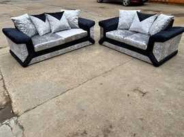 Brand New Dino 3 Seater and 2 Seater Sofa Set For Sale