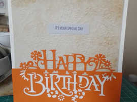 awesome embossed birthday with envelope