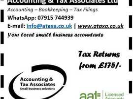 Tax filing - Bookkeeping - Accounts