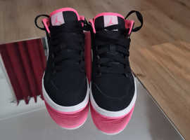 Black and Pink Nike Air Jordans