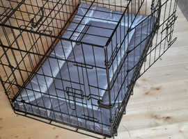 Dog crate  and new crate mat