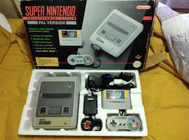 Super Nintendo Boxed Console + 3 Controllers + 10 Games /OFFER!