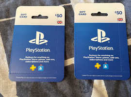 PlayStation wallet top ups worth £100