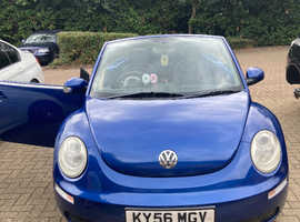 Volkswagen Beetle, 2006 (56) Blue Convertible, Manual Petrol, 110,000 miles