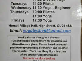 Pilates and Yoga classes in Woking