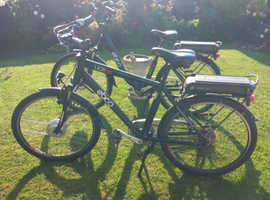 Ladies and gents pedal assist bikes