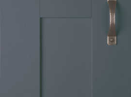 Wilton Shaker Style Kitchen Door and Drawer Fronts Oakgrain Finish in Grey 715 x 595 for Just ..