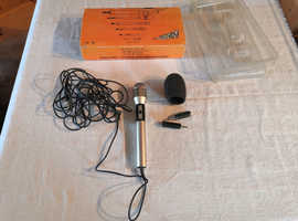 Vintage, Boxed, AdAstra M 21 Electret Condenser Microphone, Uni-Directional