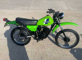 1986 Kawasaki KE100, fantastic condition classic learner legal 2 stroke trials bike, £1895