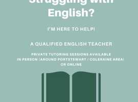 English / Media Studies Tutor - online or in person