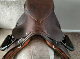 Beautiful Brown Leather Saddle