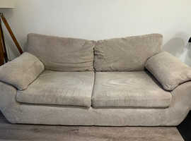 2seater beige sofa