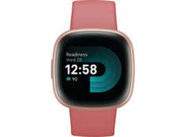 Fitbit Versa 4 Fitness Smartwatch FB523RGRW-US - Pink Sand/Copper Rose Aluminum