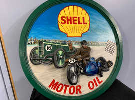 vintage Shell retro wood signs garage