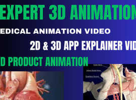 I will do high quality 3d medical animation video and modeling 3d product