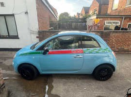 Fiat 500, 2014 (14) Blue Hatchback, Manual Petrol, 69,000 miles