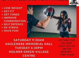 Fitness boxing in Hazlmere & Holmer Green - aimed for fun & fitness