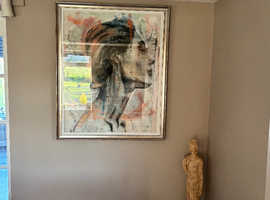 Original Kate Whiteman Breathe Painting Framed