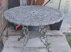 Cast iron table