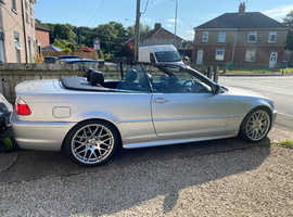 BMW 3 Series, 2006 (06) silver convertible, Manual Petrol, 100,750 miles