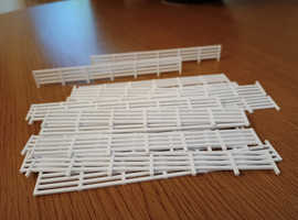 OO / HO Fence pieces. 1:76 Scale for Model Railway pack of 20