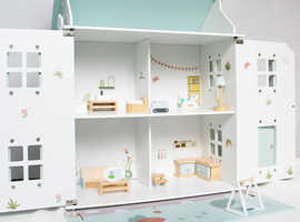 Charming Wooden Dolls House for Kids