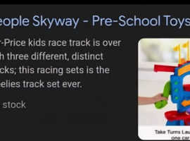 Little People take turns skyway car track toy fisherprice educational game