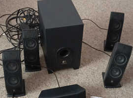 logitech x-540 speaker and subwoofer set with free postage