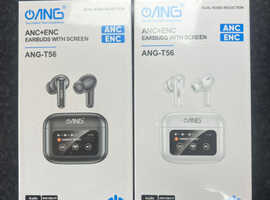 ANG ANC+ENC Earbuds - Dual Noise Reduction & HD Screen